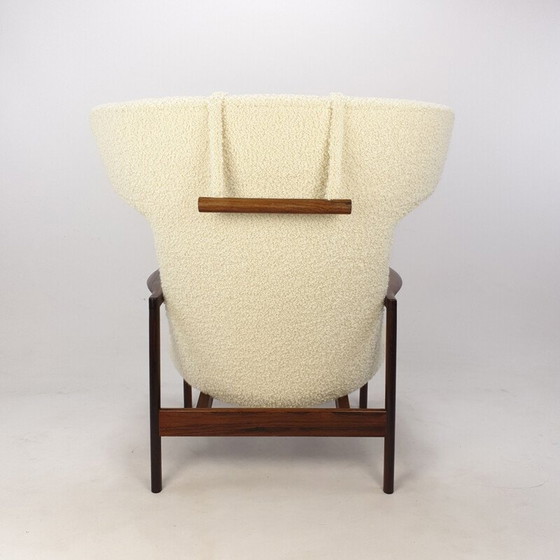Image 1 of Vintage wing back fauteuil van Ib Kofod-Larsen, Denemarken 1950