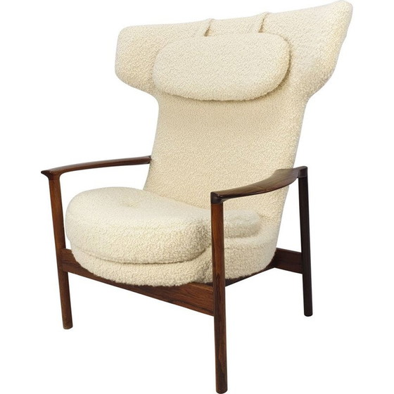 Image 1 of Vintage wing back fauteuil van Ib Kofod-Larsen, Denemarken 1950