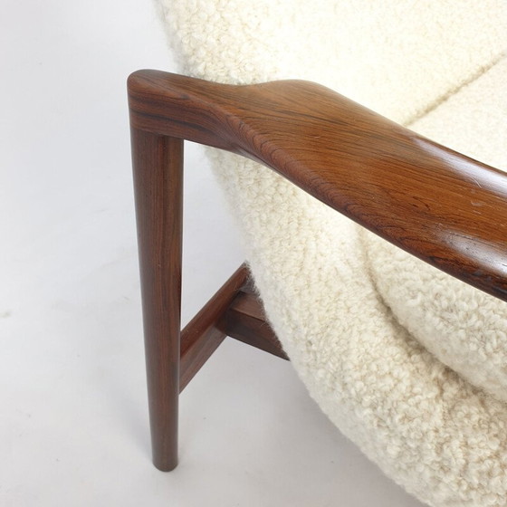 Image 1 of Vintage wing back fauteuil van Ib Kofod-Larsen, Denemarken 1950