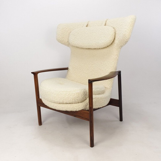 Image 1 of Vintage wing back fauteuil van Ib Kofod-Larsen, Denemarken 1950