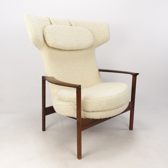 Image 1 of Vintage wing back fauteuil van Ib Kofod-Larsen, Denemarken 1950