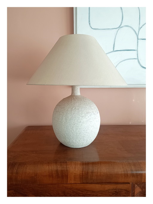 Vintage Lamp Van Wit Keramiek