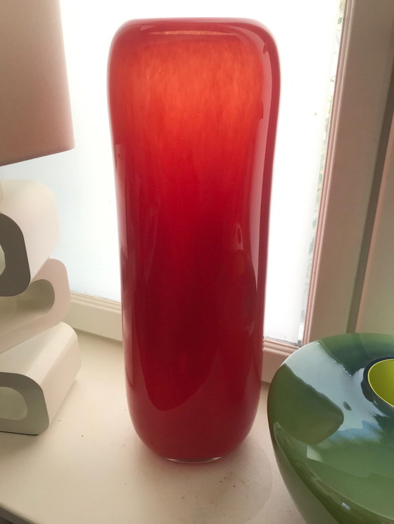 Image 1 of Zeer grote vaas - Glas - Henry Dean - 1980