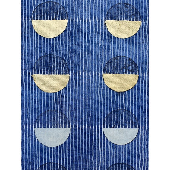 Image 1 of Acrylolie en bladgoud op vintage doek met spanraam 701 Jérémie Iordanoff, 2018