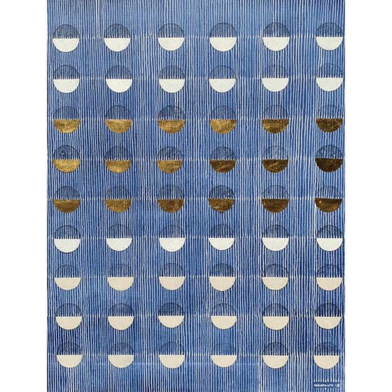 Image 1 of Acrylolie en bladgoud op vintage doek met spanraam 701 Jérémie Iordanoff, 2018