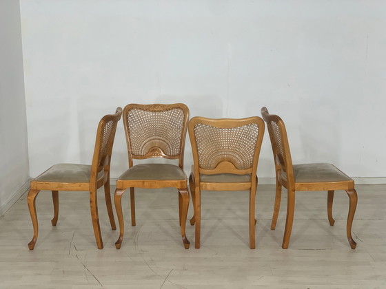 Image 1 of Chippendale stoelen eetkamerstoel vintage