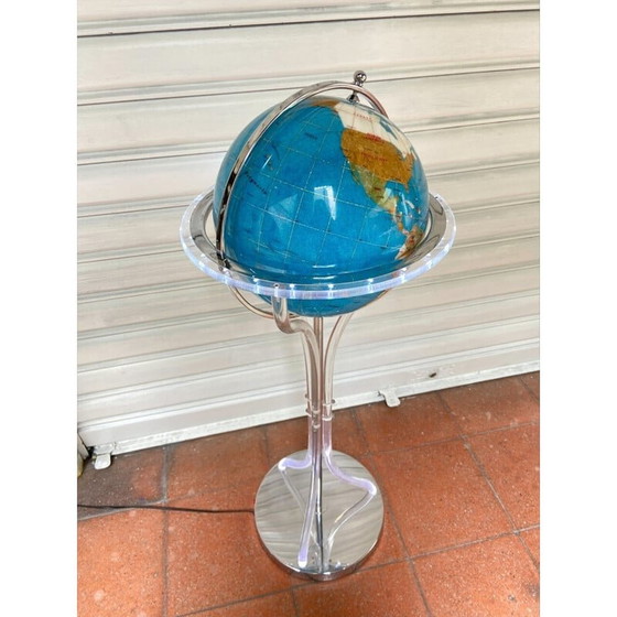 Image 1 of Vintage verlichte wereldbol