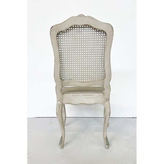 Image 1 of Set van 12 vintage rieten stoelen, België 2000