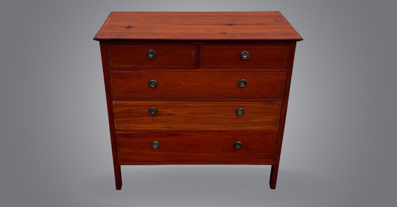 Image 1 of Refurbished Vintage Ladekast Massief Wengé Hout Pickfords LTD