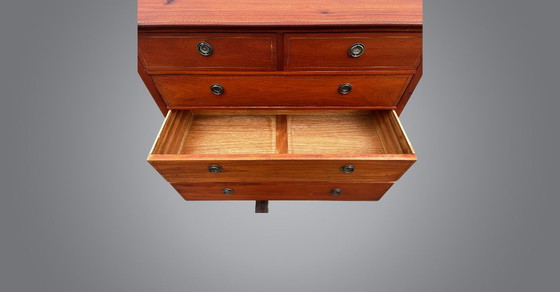 Image 1 of Refurbished Vintage Ladekast Massief Wengé Hout Pickfords LTD