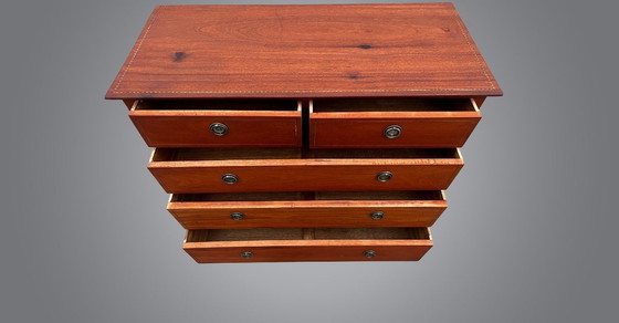 Image 1 of Refurbished Vintage Ladekast Massief Wengé Hout Pickfords LTD