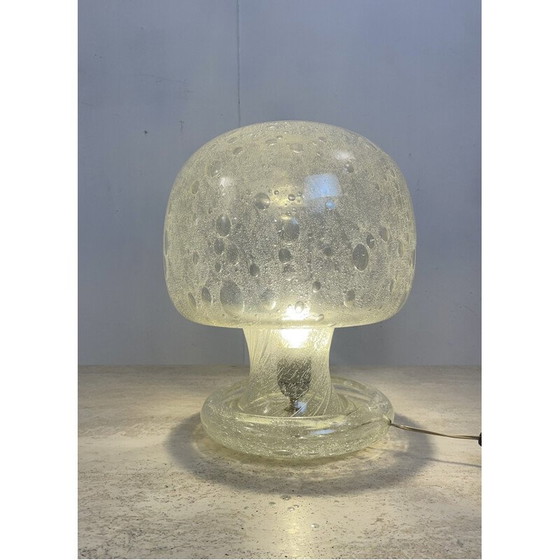 Image 1 of Glazen tafellamp uit Mid Century, jaren 1960