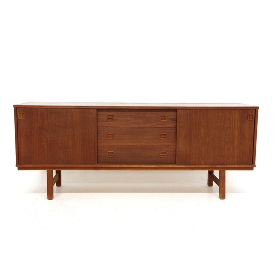 Image 1 of Vintage dressoir van teak en beuken, Zweden 1960