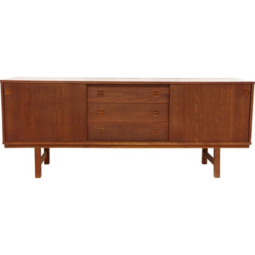 Vintage dressoir van teak en beuken, Zweden 1960