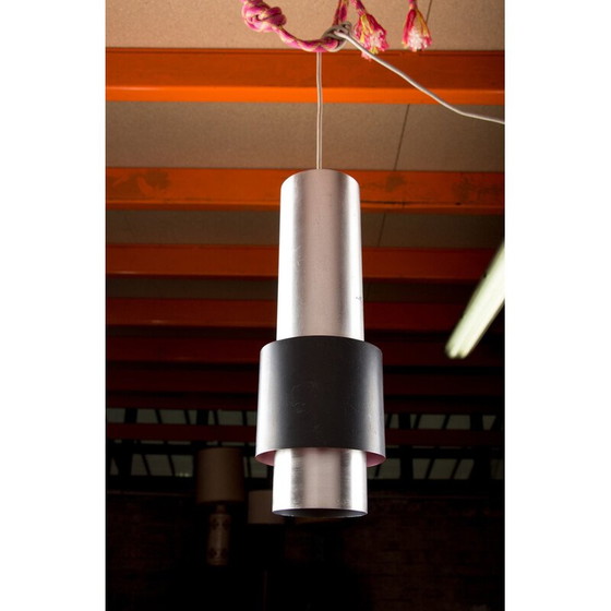 Image 1 of Vintage Zénith hanglamp in aluminium en metaal van Jo Hammerborg voor Fog en Mørup, Denemarken 1960