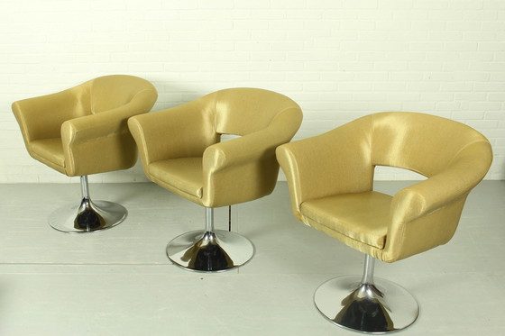 Image 1 of Vintage Zweedse design Johanson 'Largo' draaistoelen,1990