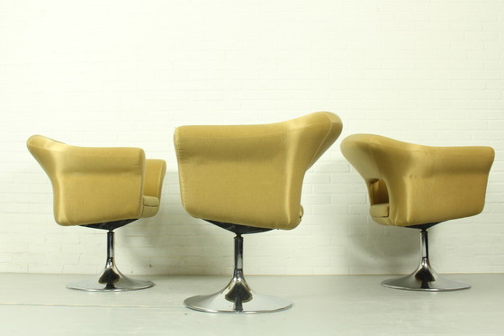 Image 1 of Vintage Zweedse design Johanson 'Largo' draaistoelen,1990