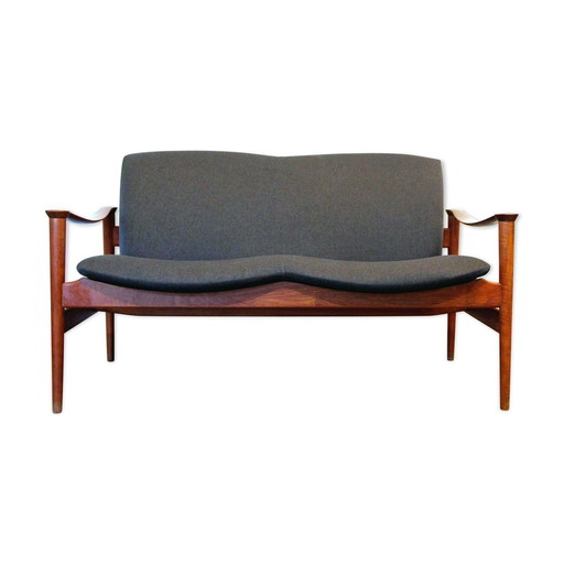 Loveseat 711 bank van Fredrik Kayser voor Vatne Lenestolfabrikk, 1960