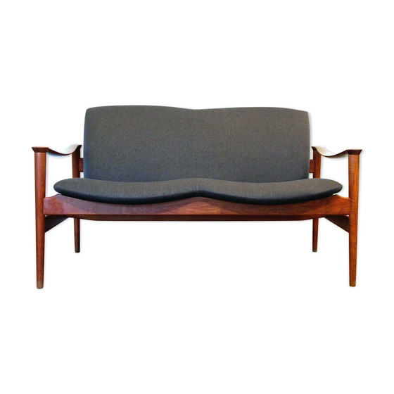 Image 1 of Loveseat 711 bank van Fredrik Kayser voor Vatne Lenestolfabrikk, 1960