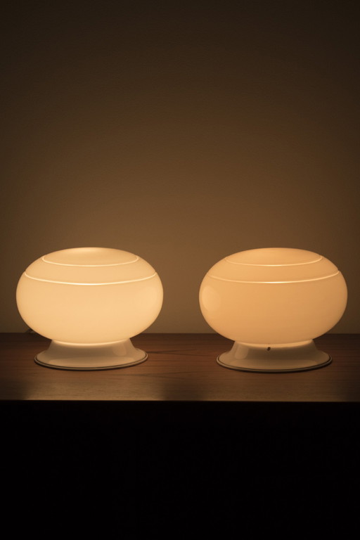 2x Vintage Italiaanse tafellampjes