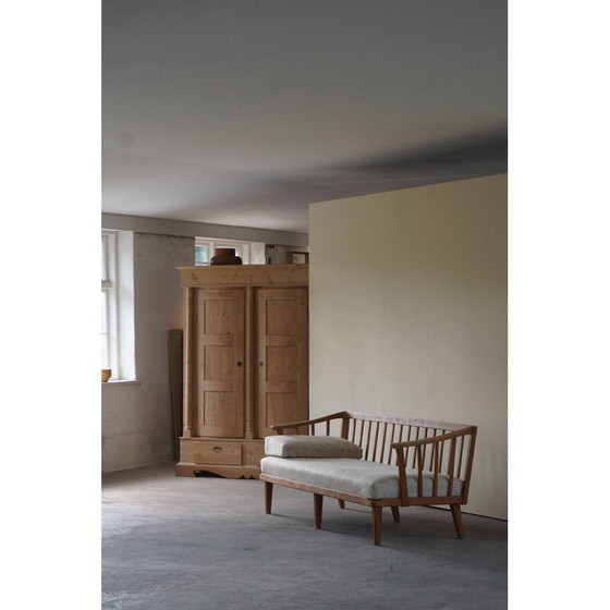 Image 1 of Zweedse driezitsbank uit Mid Century, Carl Malmsten, 1960