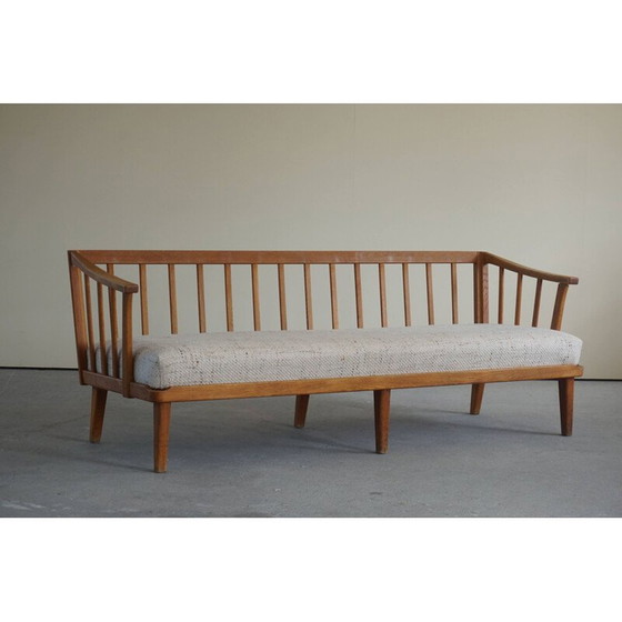 Image 1 of Zweedse driezitsbank uit Mid Century, Carl Malmsten, 1960