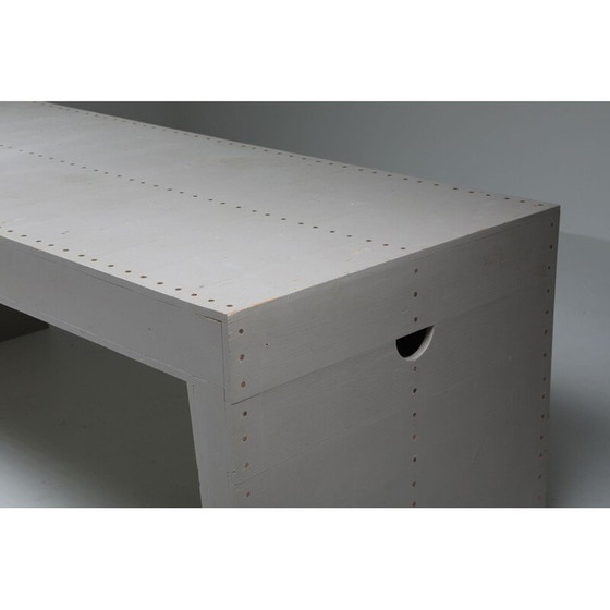 Image 1 of Vintage grenen tafel door Dom Hans van der Laan en Jan De Jong, Nederland 1960