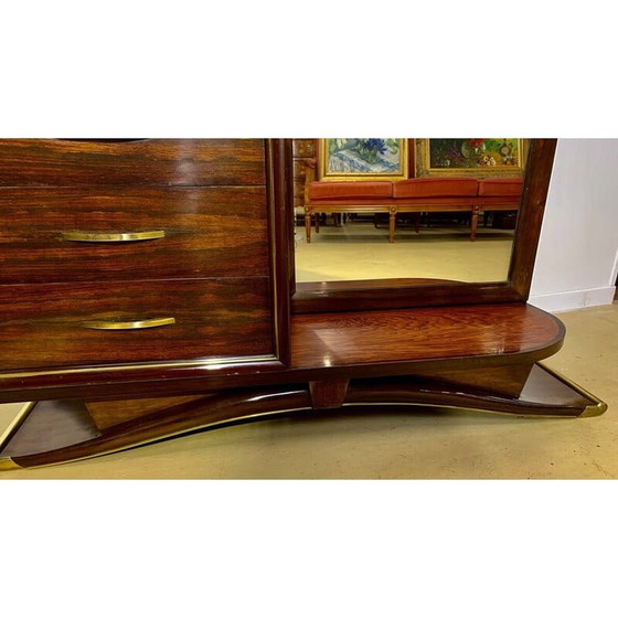 Image 1 of Vintage Art Deco kaptafel in rozenhout