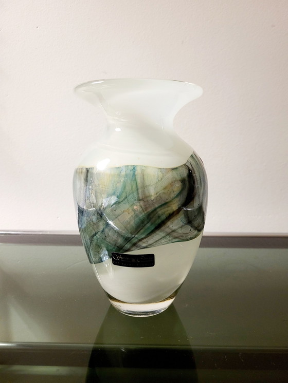 Image 1 of Val Saint Lambert Studio Cristal Vaas, Genummerd Sk L 1992, Luik, Jaren 90