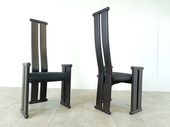 Image 1 of 6x Post moderne eetkamerstoelen