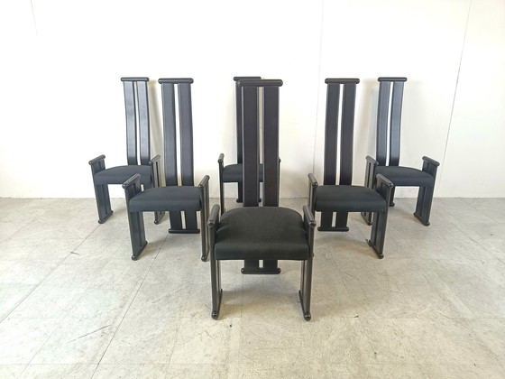 Image 1 of 6x Post moderne eetkamerstoelen
