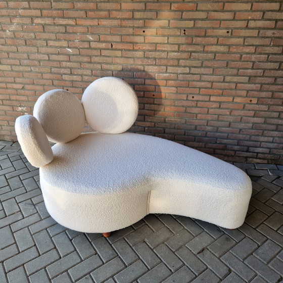 Image 1 of 80'S Vintage Shaise Longue Bank Sofa