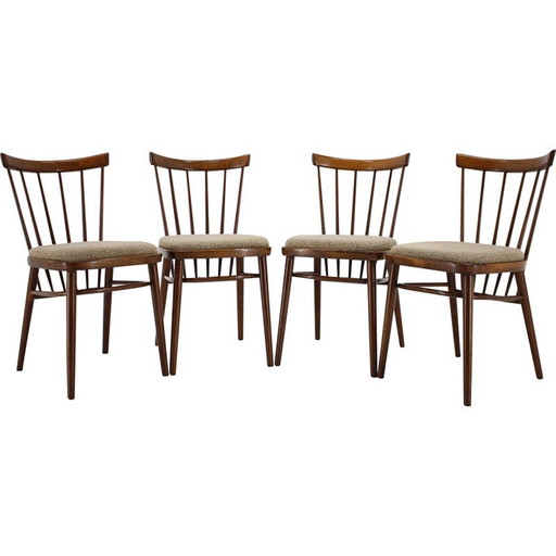 Set van 4 vintage eetkamerstoelen van Tatra, Tsjecho-Slowakije 1960