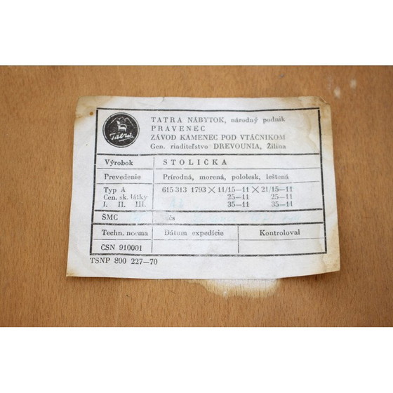 Image 1 of Set van 4 vintage eetkamerstoelen van Tatra, Tsjecho-Slowakije 1960