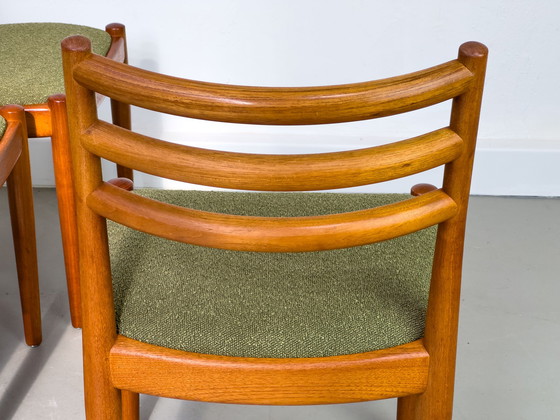 Image 1 of Teakhouten eetkamerstoelen van Glostrup Møbelfabrik, 1960S, set van 4