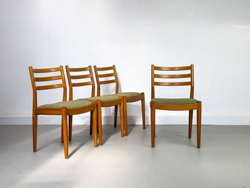 Teakhouten eetkamerstoelen van Glostrup Møbelfabrik, 1960S, set van 4