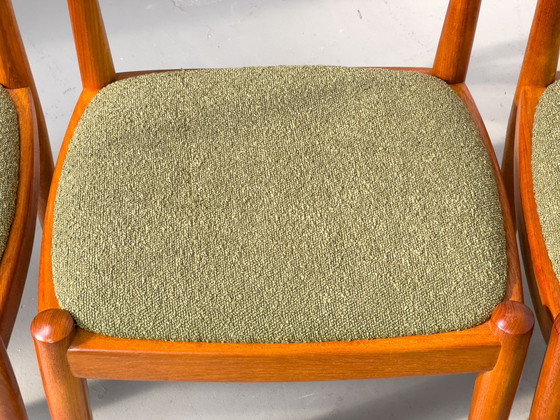 Image 1 of Teakhouten eetkamerstoelen van Glostrup Møbelfabrik, 1960S, set van 4