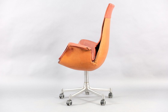 Image 1 of Rode Mid-Century Tulip fauteuil van Preben Fabricius & Jørgen Kastholm voor Kill International