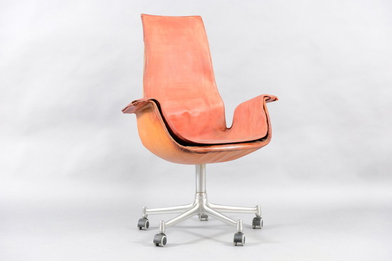 Image 1 of Rode Mid-Century Tulip fauteuil van Preben Fabricius & Jørgen Kastholm voor Kill International