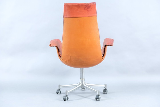 Image 1 of Rode Mid-Century Tulip fauteuil van Preben Fabricius & Jørgen Kastholm voor Kill International