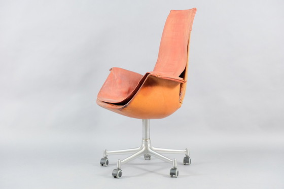 Image 1 of Rode Mid-Century Tulip fauteuil van Preben Fabricius & Jørgen Kastholm voor Kill International