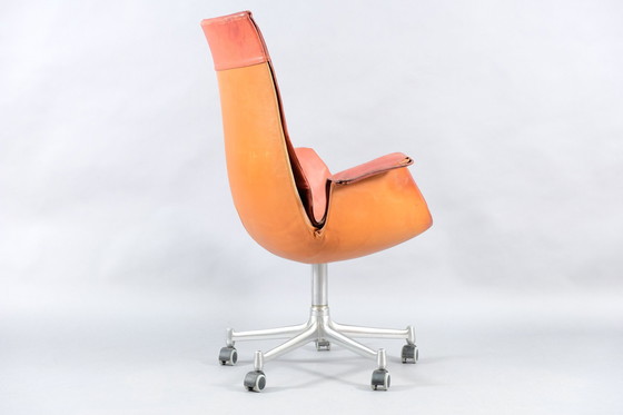 Image 1 of Rode Mid-Century Tulip fauteuil van Preben Fabricius & Jørgen Kastholm voor Kill International