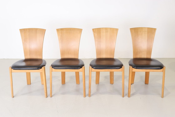 Image 1 of 4x Vintage eetkamerstoelen