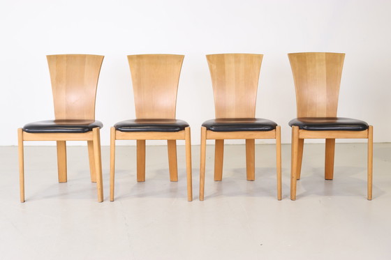 Image 1 of 4x Vintage eetkamerstoelen