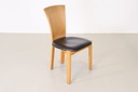 4x Vintage eetkamerstoelen