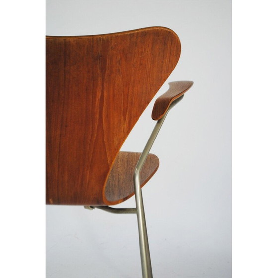 Image 1 of Vintage teakhouten stoel van Arne Jacobsen voor Fritz Hansen