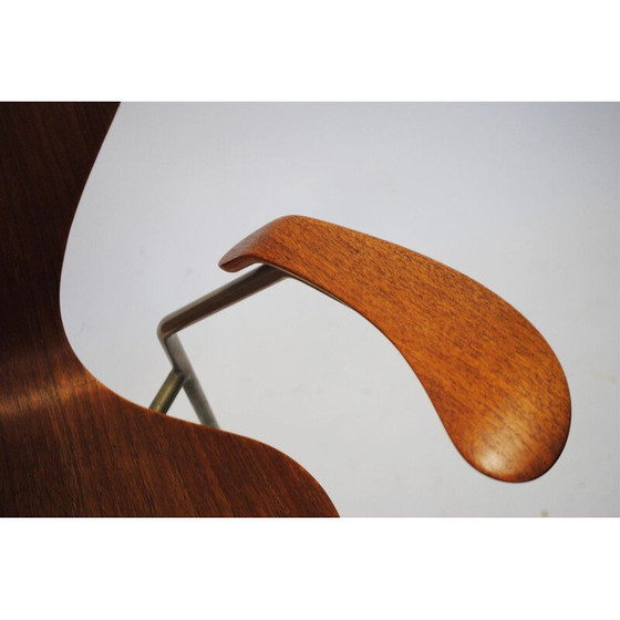 Image 1 of Vintage teakhouten stoel van Arne Jacobsen voor Fritz Hansen