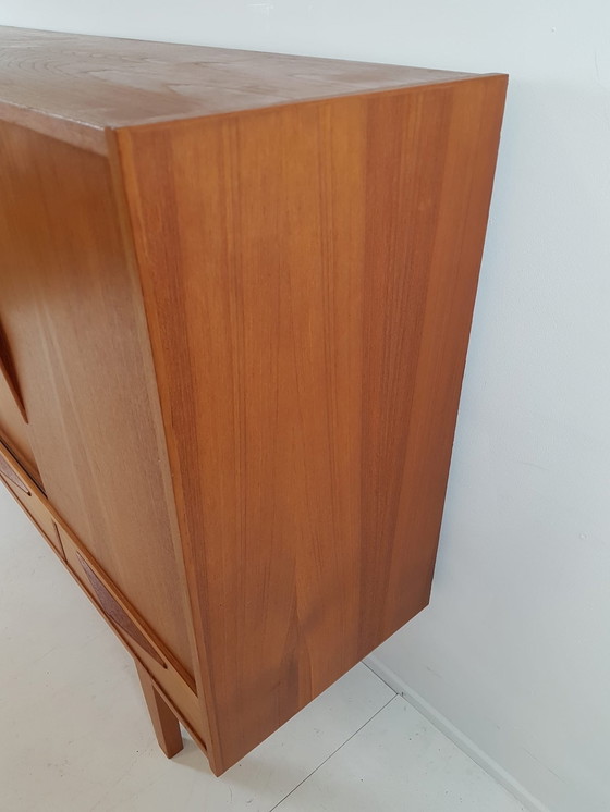 Image 1 of Vintage teakhouten dressoir | highboard | wandkast Deens