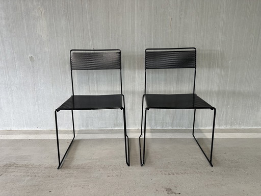 2x Vintage Post Moderne Stoelen