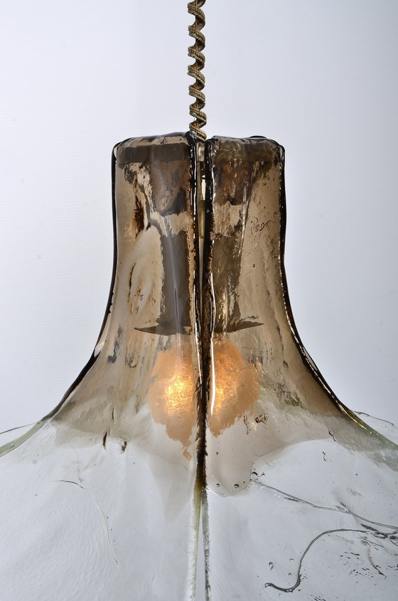 Image 1 of Kalmar ijsglas Tulp Lamp Van Carlo Nason